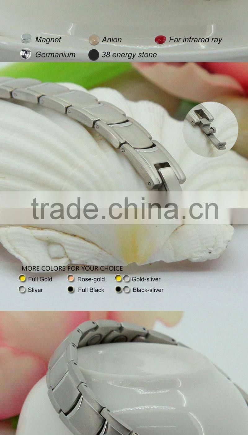 Hotsell men stainless steel jewelry with bio elements