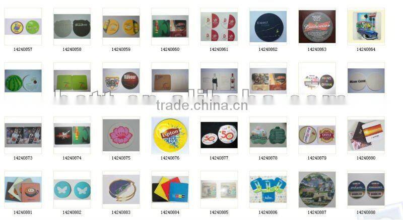 promotion custom round cardboard absorbent paper coaster