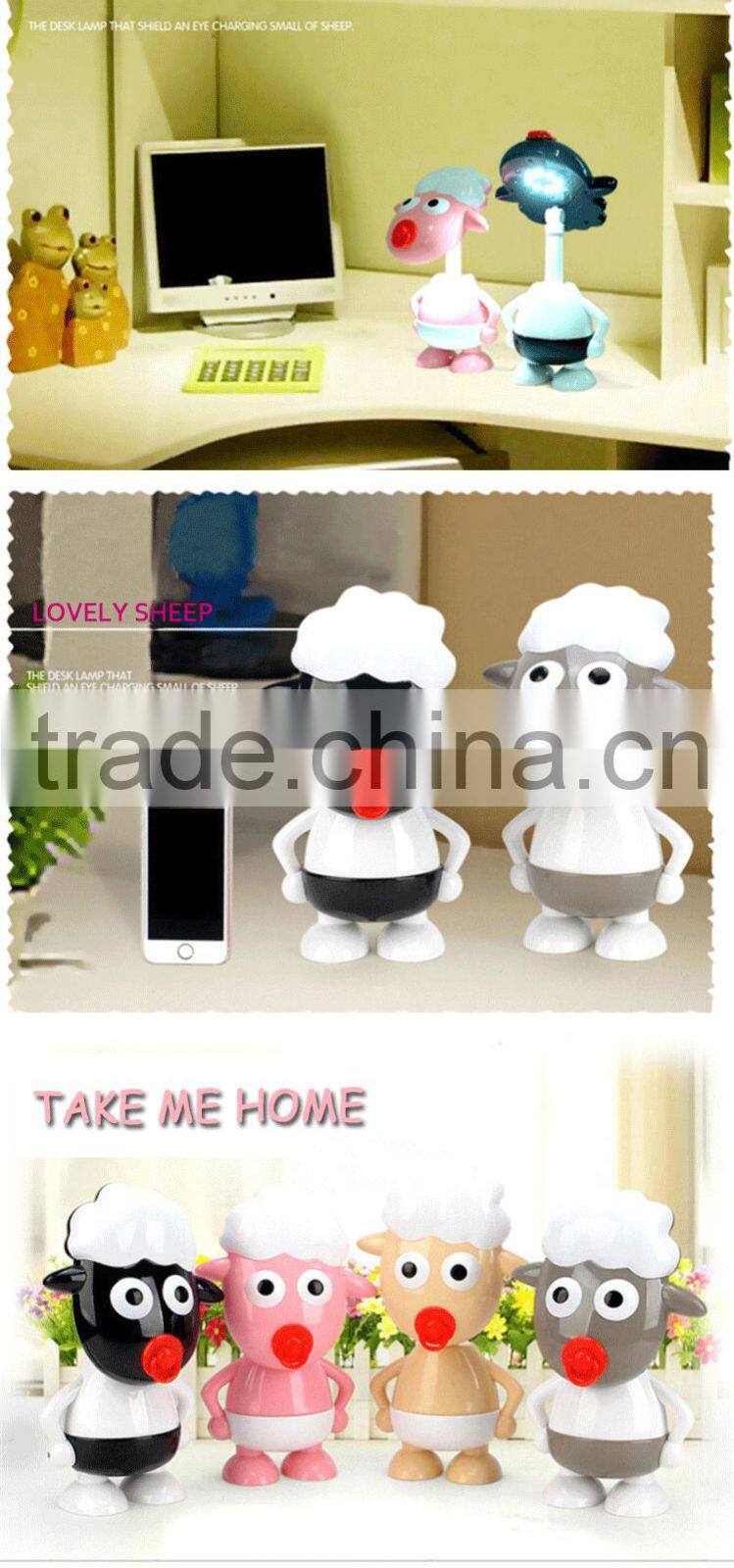 Electronic gift deaf led rechargeable desk lamp