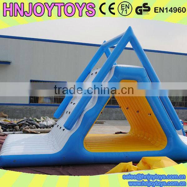 Inflatable freefall extreme water slide glider game