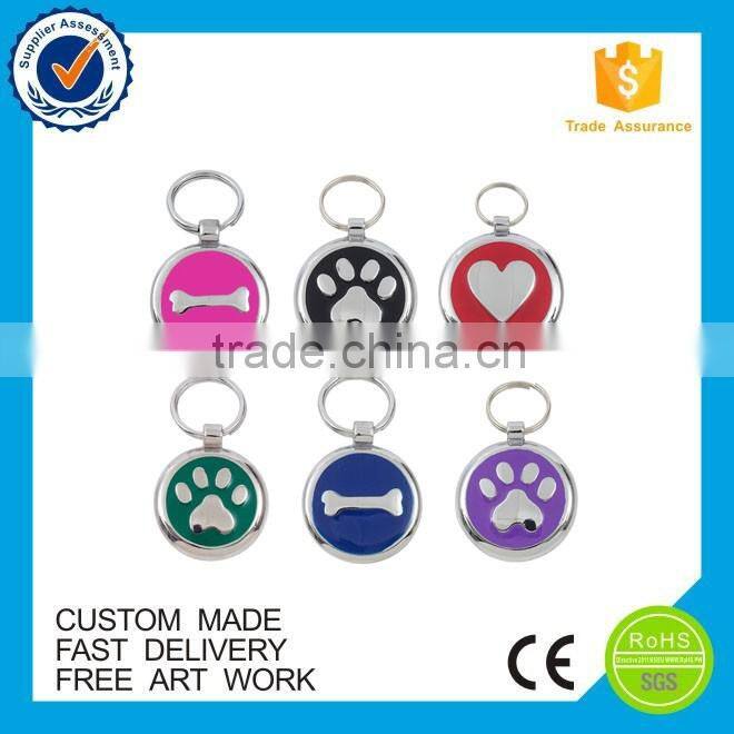 Bulk cheap custom metal anodized aluminum dog tag