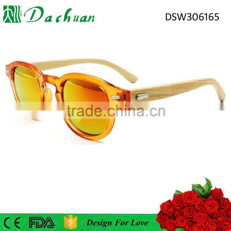 Dachuan 2016 fashion bamboo polarized sun glasses eyewear China wholesale bamboo wooden sunglasses