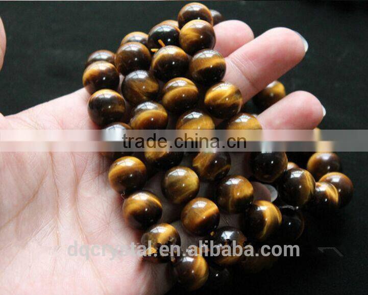 Factory wholesale different size natural tiger eye stone beads bracelet for men
