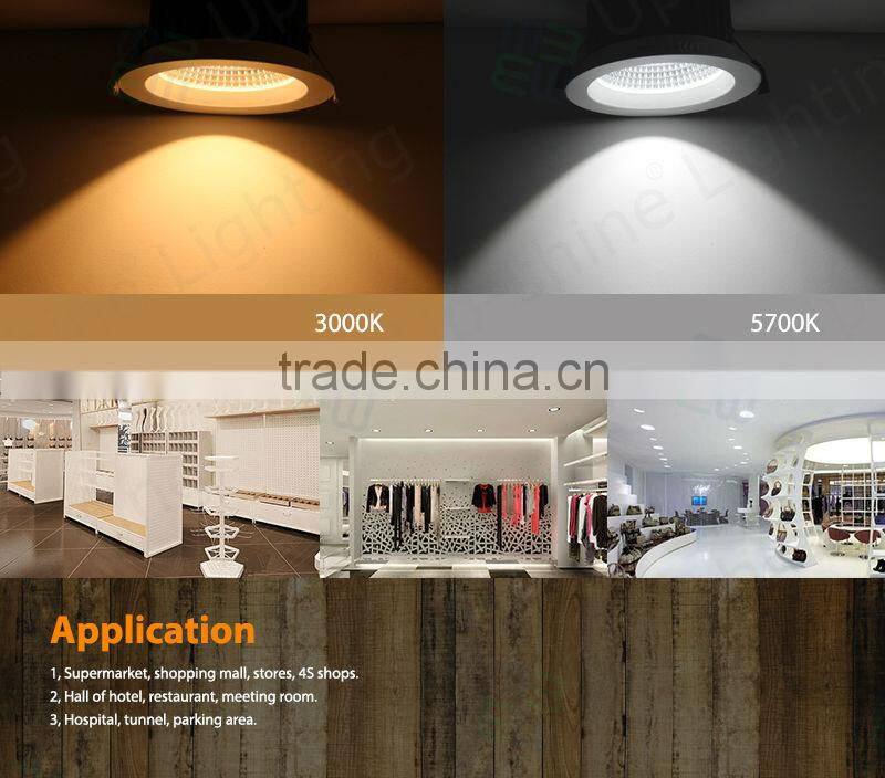 china 2016 led recessed down light/ led recessed down light/new cob 12w led downlight