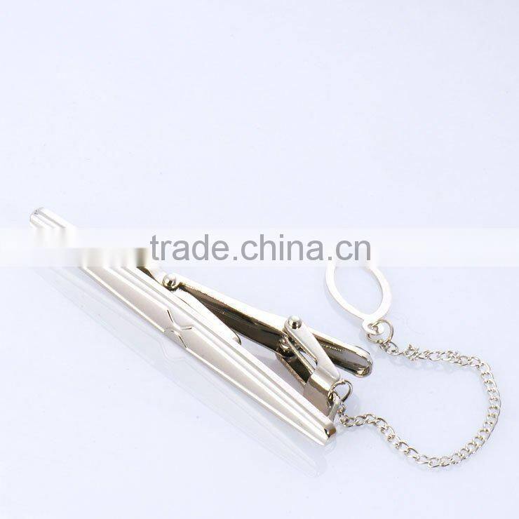 fashional silver tie pin for men