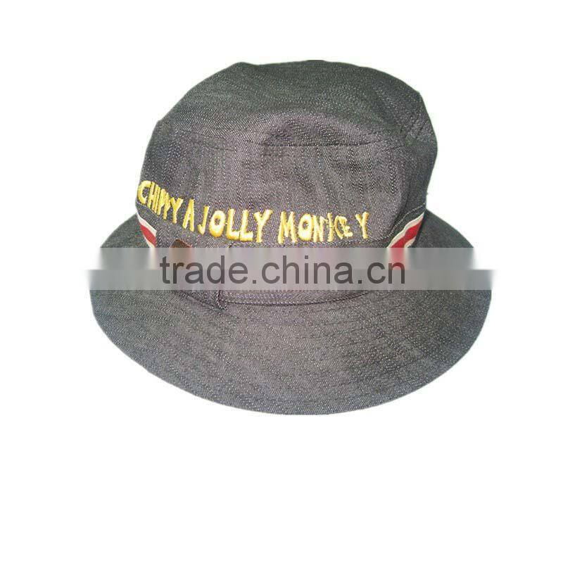 checked promotion custom bucket hat cap/fishman hat