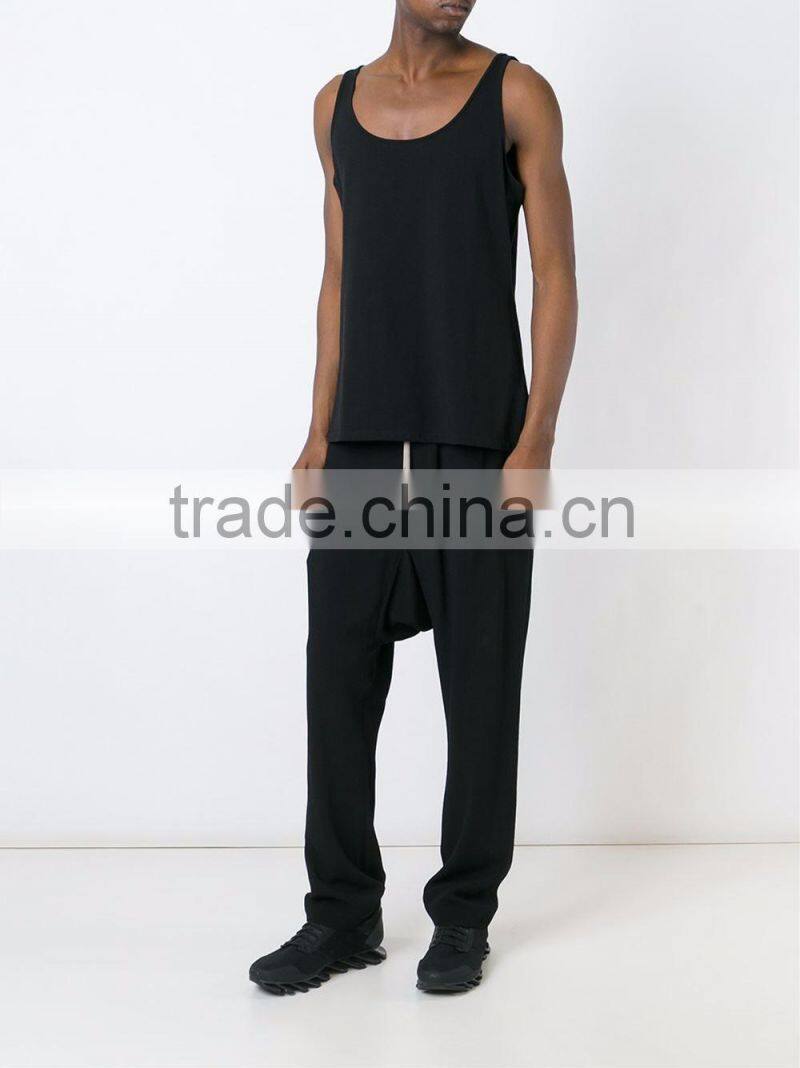 Daijun oem mens trouser fabrics pictures of trousers for men drop crotch pants