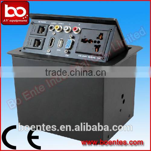 Aluminum Wire Drawing Hydraulic Pop Up Power Socket/ Multifunctional AV Power Outlets