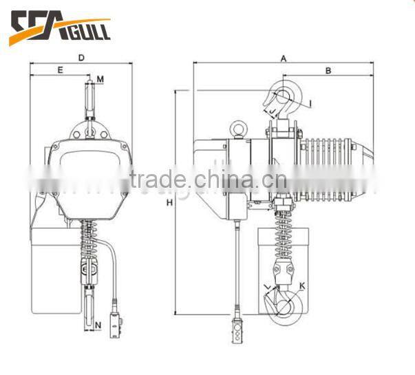 SGW Electric chain hoist stage lifting electric chain hoist