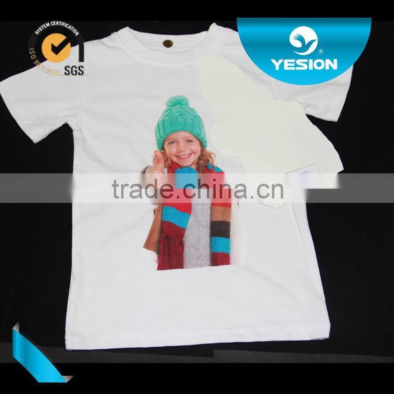 Laser Light iron on tshirt transfer paper/ heat press transfer paper for light color 100% cotton material