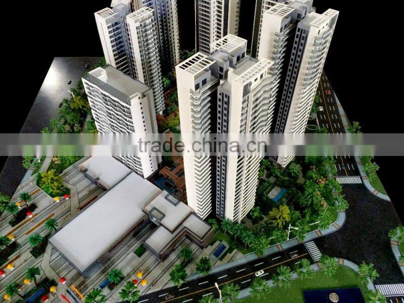 Service Flat Maquette building architectural scale model maker