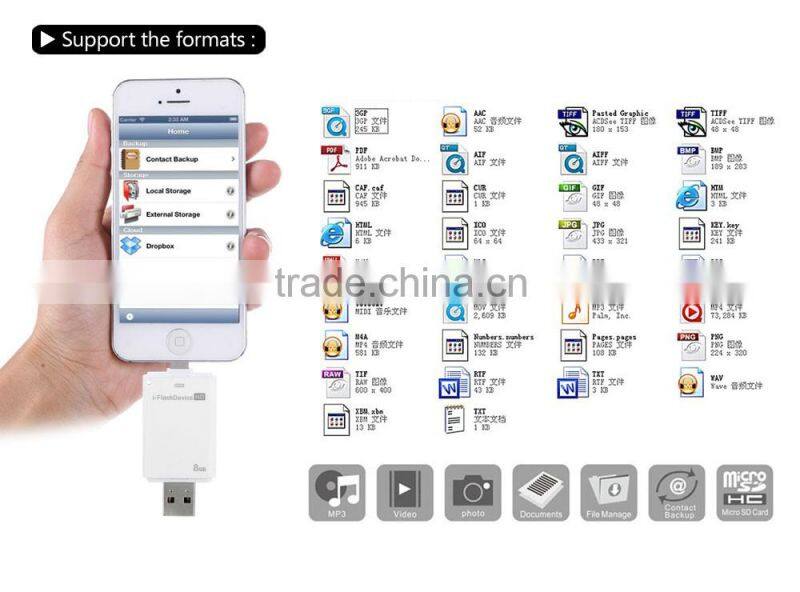 OTG USB flash drive,usb drive for iPhone 5 5s 6 6s 6 plus,usb flash drive for iPad air mini