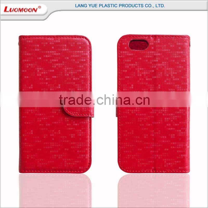 wallet style diamond pattern leather flip cover case for xiaomi mi5 mi4i mi3 mi2