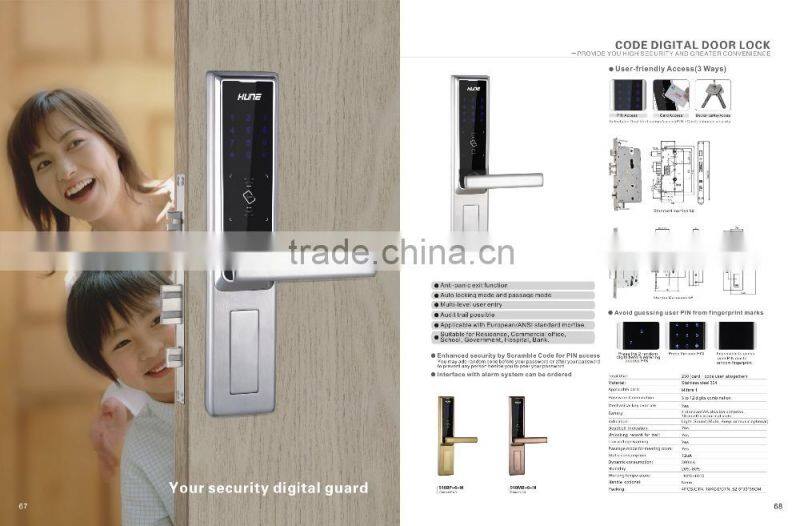 the cheapest anti-theft smart card touch screen keypad lock