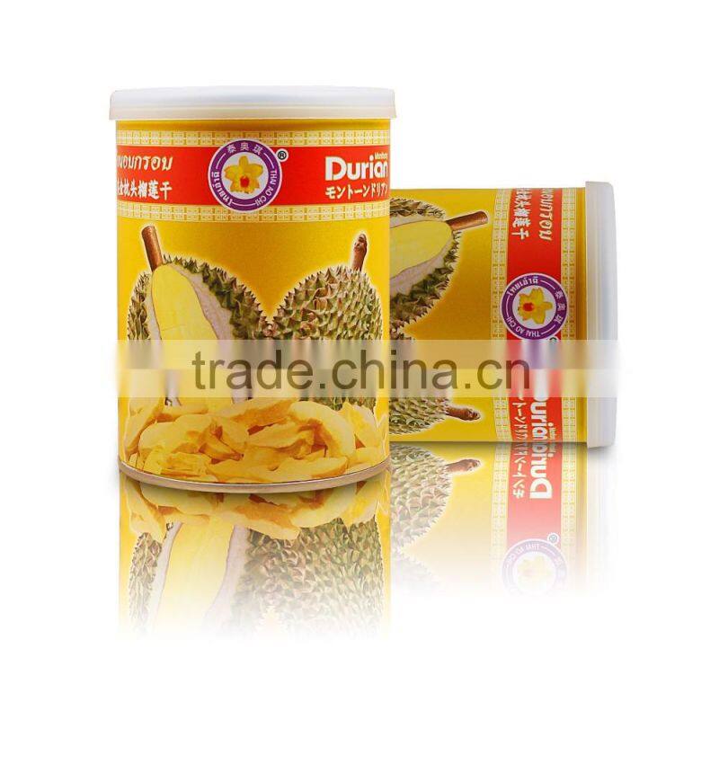 Thailand's Best HACCP , HALAL , GMP, KOSHER& ISO 22000 Certified Vacuum Freeze Dried Durian in Tin can