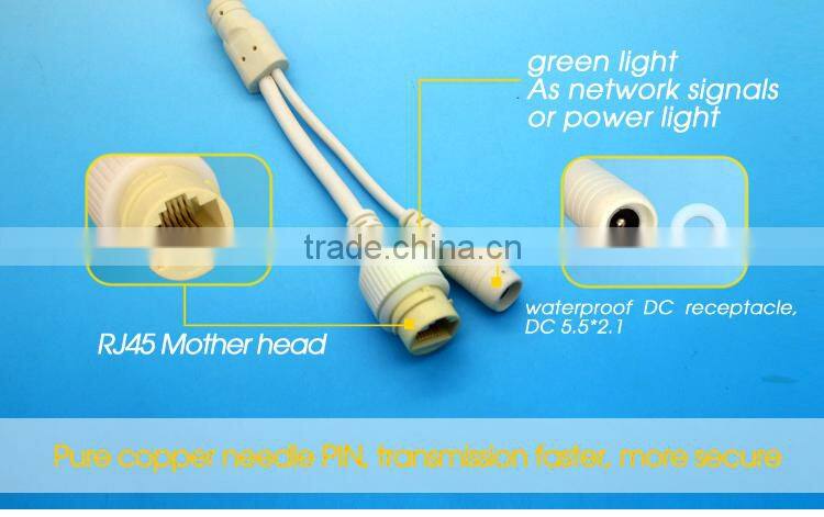 14years factory manufacturer experience DC Video Cable double waterproof For Security camera