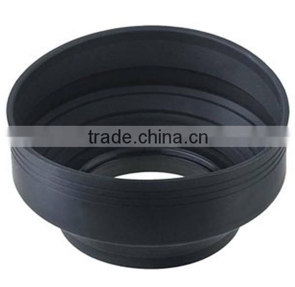 Best Price Digital Photo 3 Stage Collapsible Rubber 49mm Lens Hood