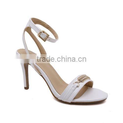 white sandals newest designs high quality shoes 2016 PL1696