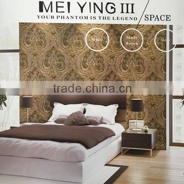 luxurious snd noble deep embossed vinyl wallpaper Italy design