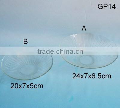 Eco-friendly feature fruit glass bowl transparent