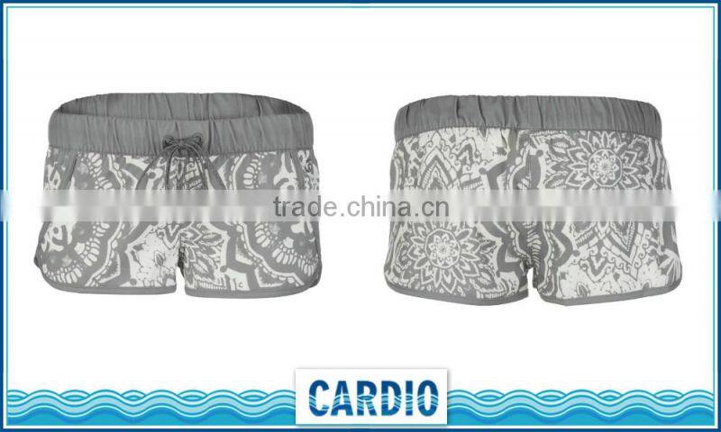 china oem Grey print boys hawaii shorts