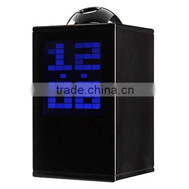 Calendar Thermometer Time Projector Desktop LED Digital Alarm Clock