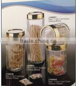 High quality glass jars for storage bottles wholesale