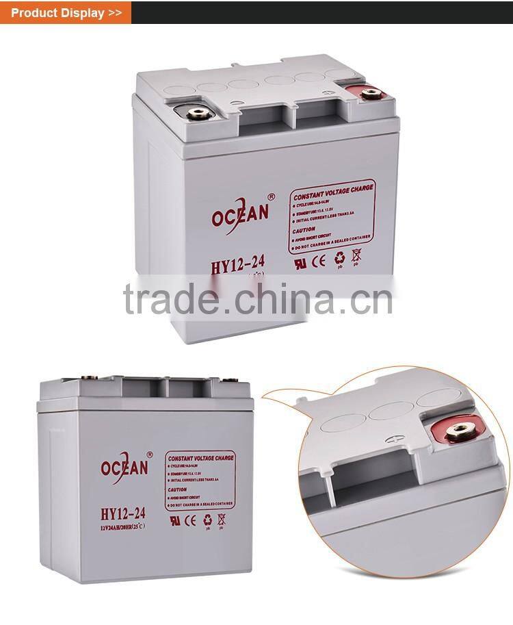 12V hot fashion new arrive 24ah oem gel battery for inverter