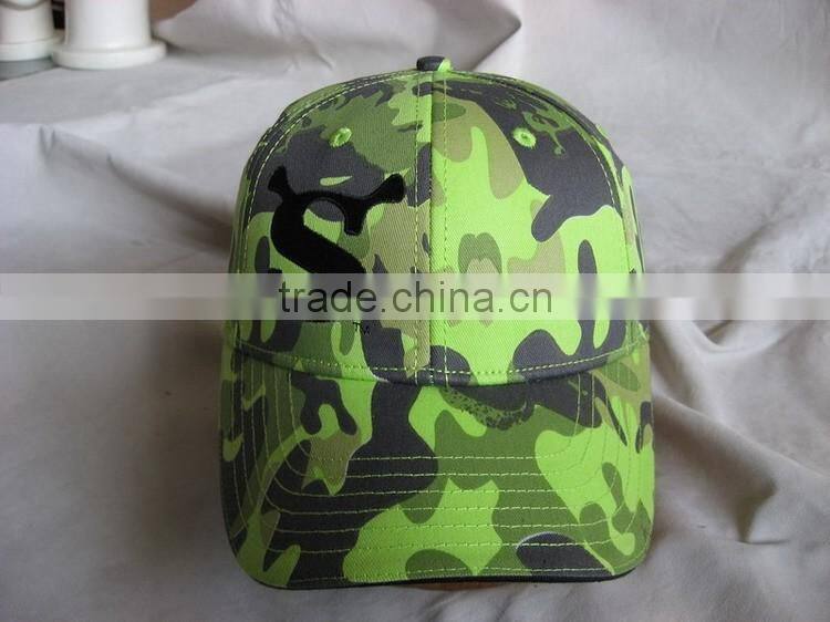 Hot style 6 panel camo baseball cap