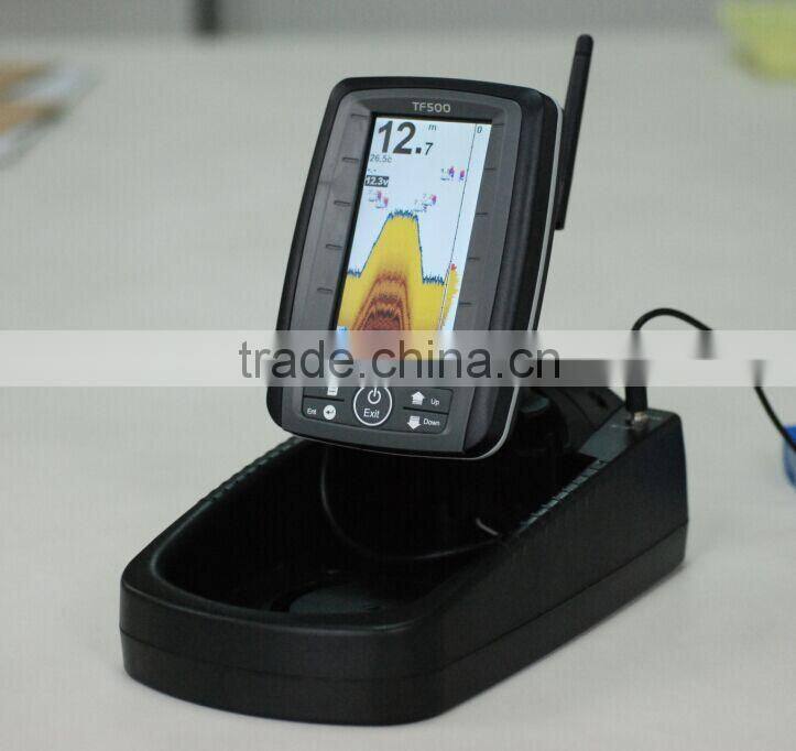 China haoyazhi Factory direct sales 2015 newest Portable wireless sonar colorized Fish Finder TF500