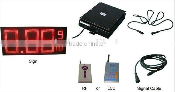 8'', 12'',16'',18''; 20'',24'',30'' 48'' petrol station 7 segment LED Price Sign