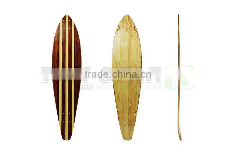 wholesale blank drop down maple longboard decks twin tip with kicktail longboard decks
