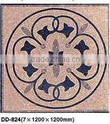 Rose flower mosaic pattern