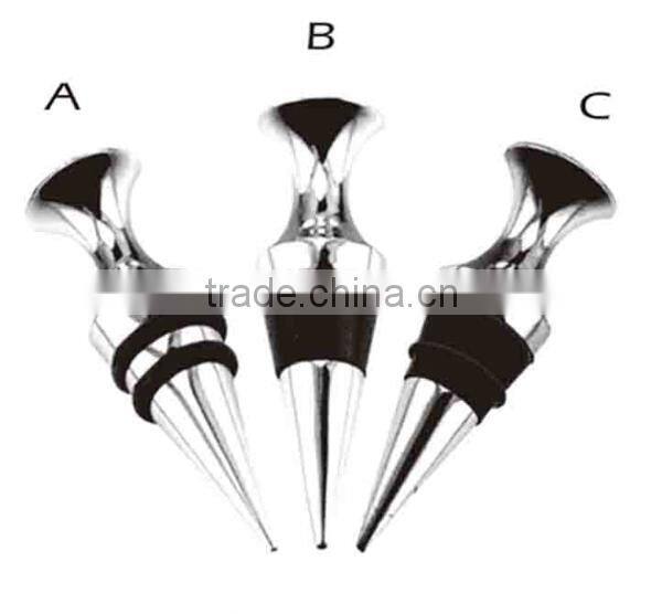 Heavy Duty Zinc Alloy Material Crystal Wine Stopper Wine Bottle Stopper