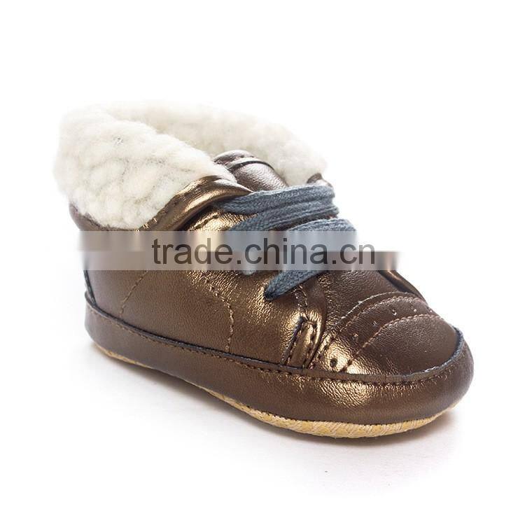 Wholesale shoes for kids high quality soft sole warm baby boots shoes for winter