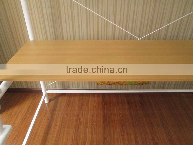 Metal Twin Loft Bed with desk Over Workstation, White