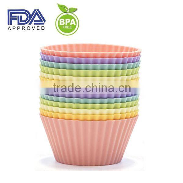 Hot sell Silicone muffin pan/silicone muffin molds/silicone cake mold