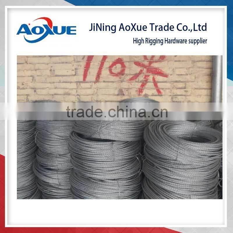 1*9 construction 304 Stainless Steel Wire Rope Cable, 3/16, 7x19, 100 ft