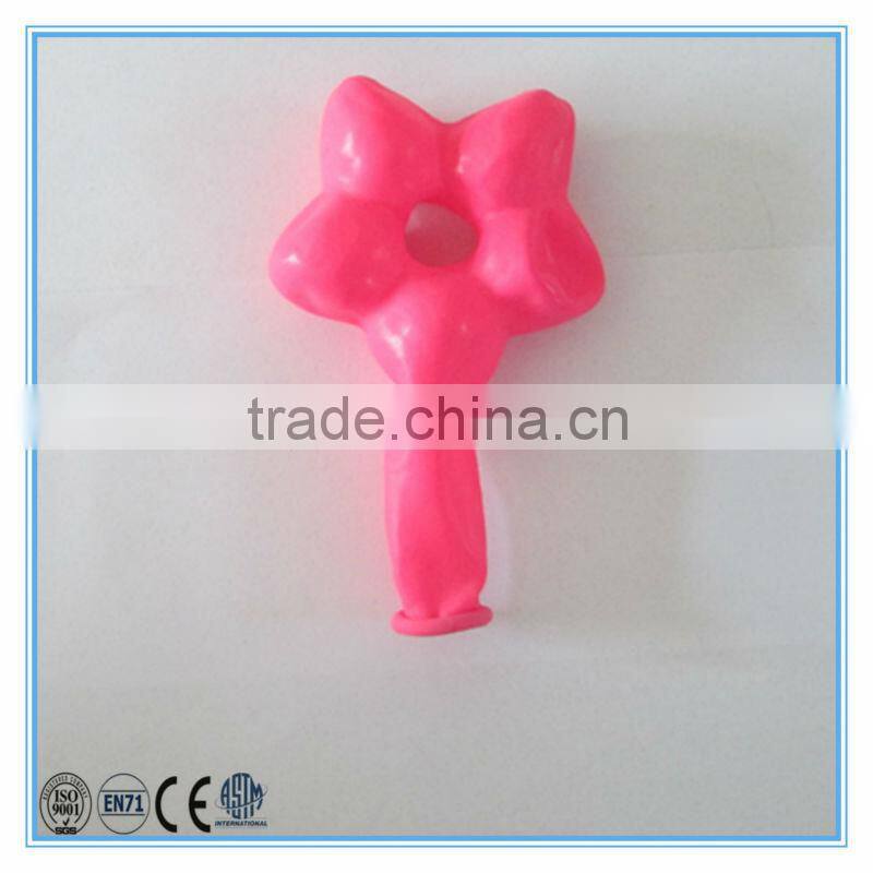Pink flower shaped balloon