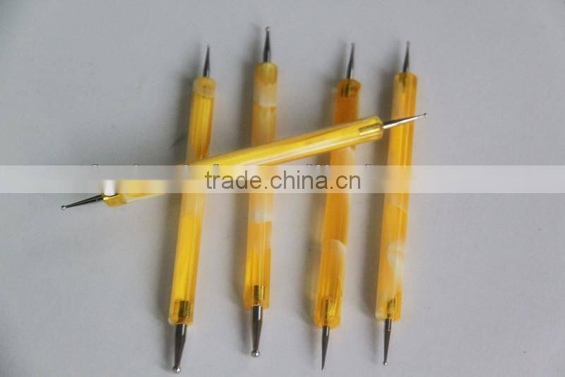 Hot model professional Acrylic handle orange color cosmetic Makeup Nail Art Brush Set