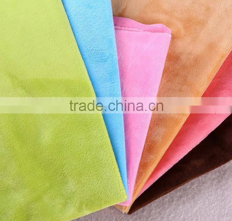 Home textile fabric High Quality wholesale price 100% Polyester short plush fabric
