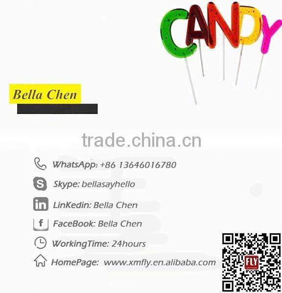 30g multi-colored sunflower shape round flat lollipop