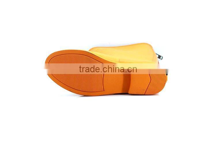 NEW PRODUCTS CUSTOMISED orange rubber rain boots with lace