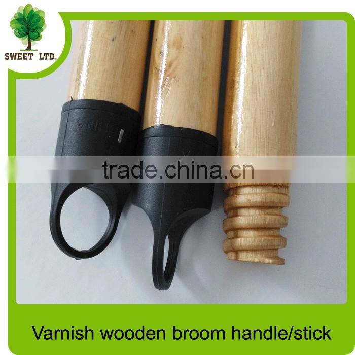 Factory price varnished wood mop handle soomth wood handle 120*2.2CM