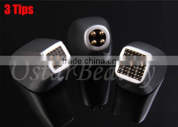 Fractional rf microneedle