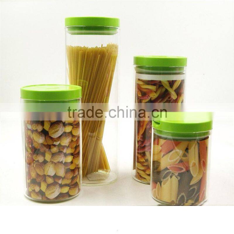 borosilicate glass canister jar sets