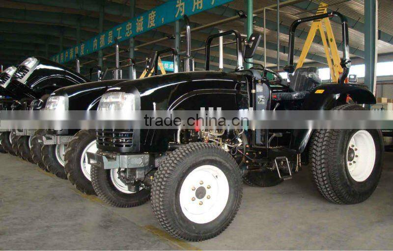 4x4 compact tractor with loader, wheeled tractor DQ404 with Front end loader and Backhoe attachment