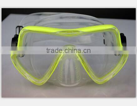 Silicone adult diving mask for snorkling