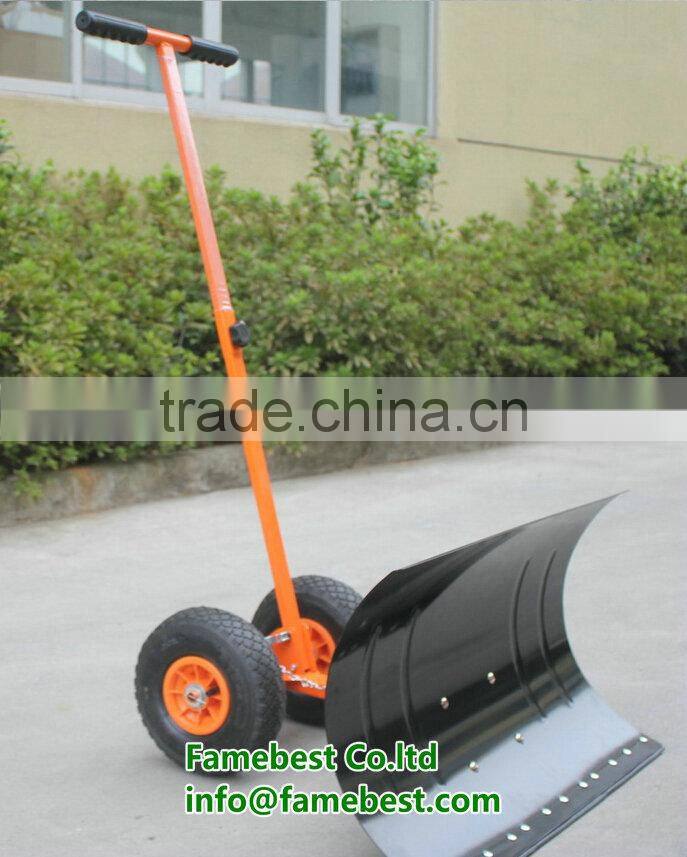 Snow pusher with wheel TC4002W Snow shovel mover