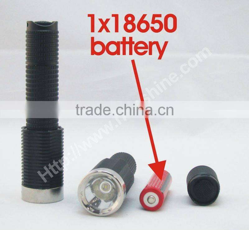 aluminum zoomable highlight led torch